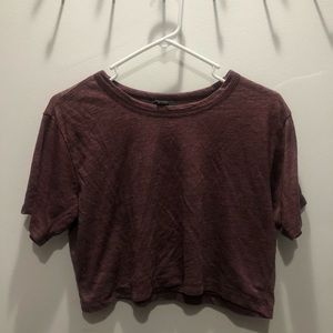 Maroon Crop Top